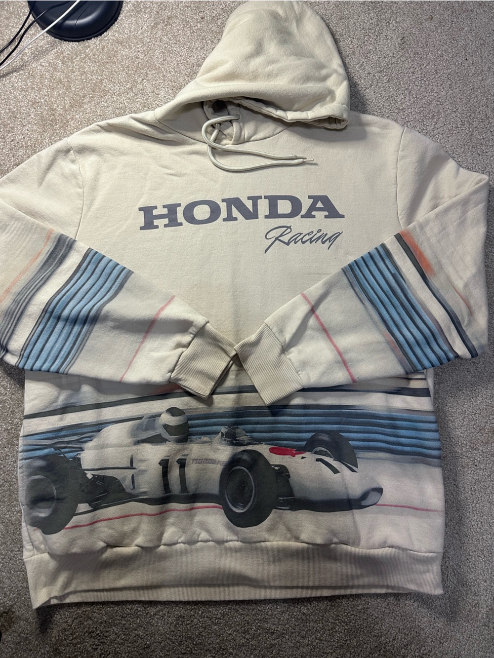 Honda Racing Cream Pullover Hoodie